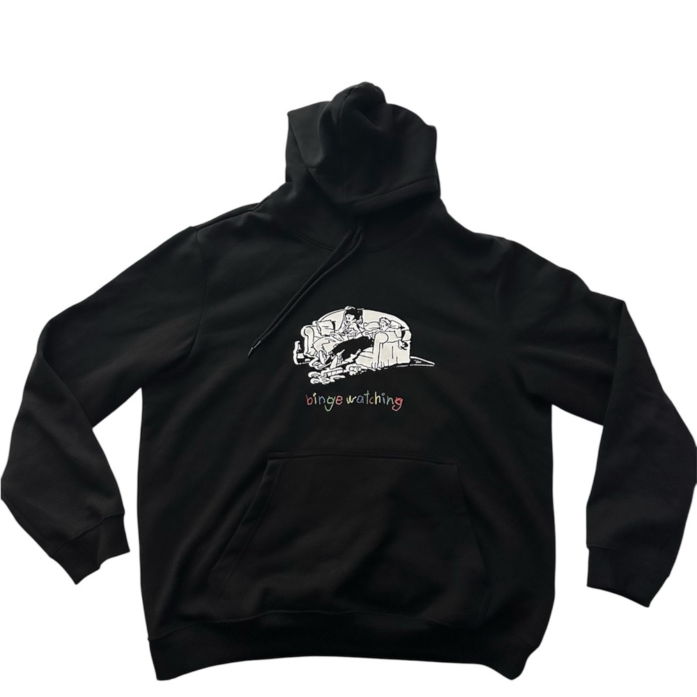 H&M Black Graphic Hoodie